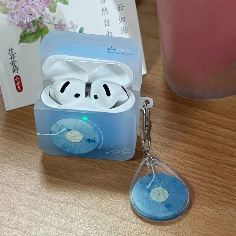 

Чехол для наушников Ocean Record, подходит для Airpods, квадратный защитный чехол из TPU, матовый, противоударный, индивидуальный чехол для Airpods Pro.