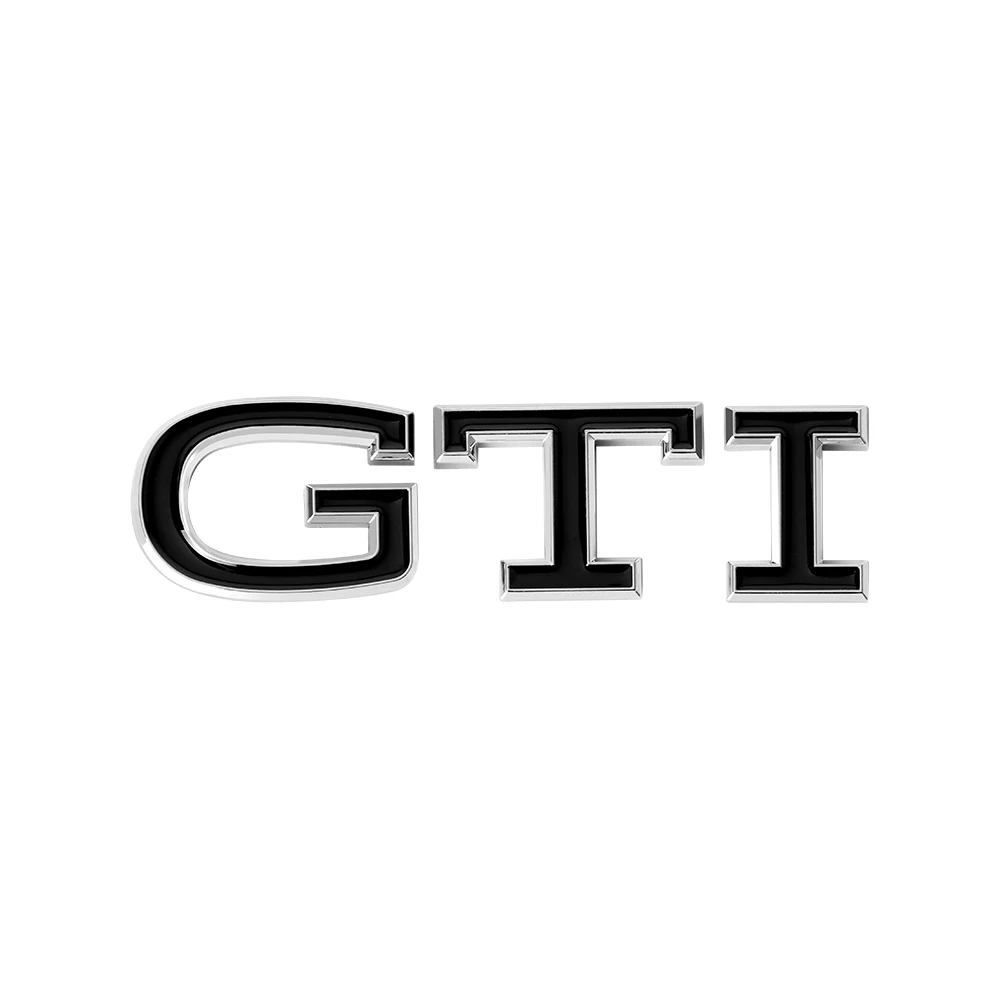 3D ABS GTI Buchstaben-Emblem Aufkleber Auto-Styling Karosserie Kofferraum Abzeichen Aufkleber Dekoration Auto-Modifikation Zubehör für Volkswagen VW