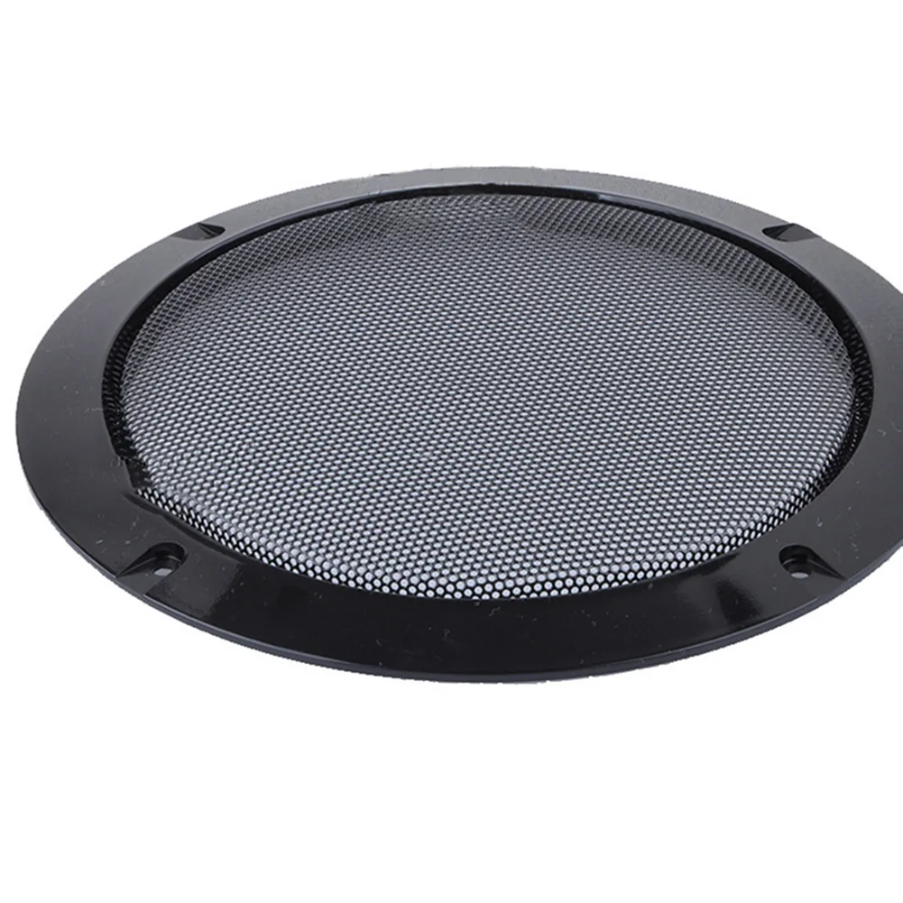 124mm nero Car Speaker Net Cover Audio Metal Iron Wire Grilles Cover Steel Mesh Woofer Subwoofer Protector accessori per altoparlanti