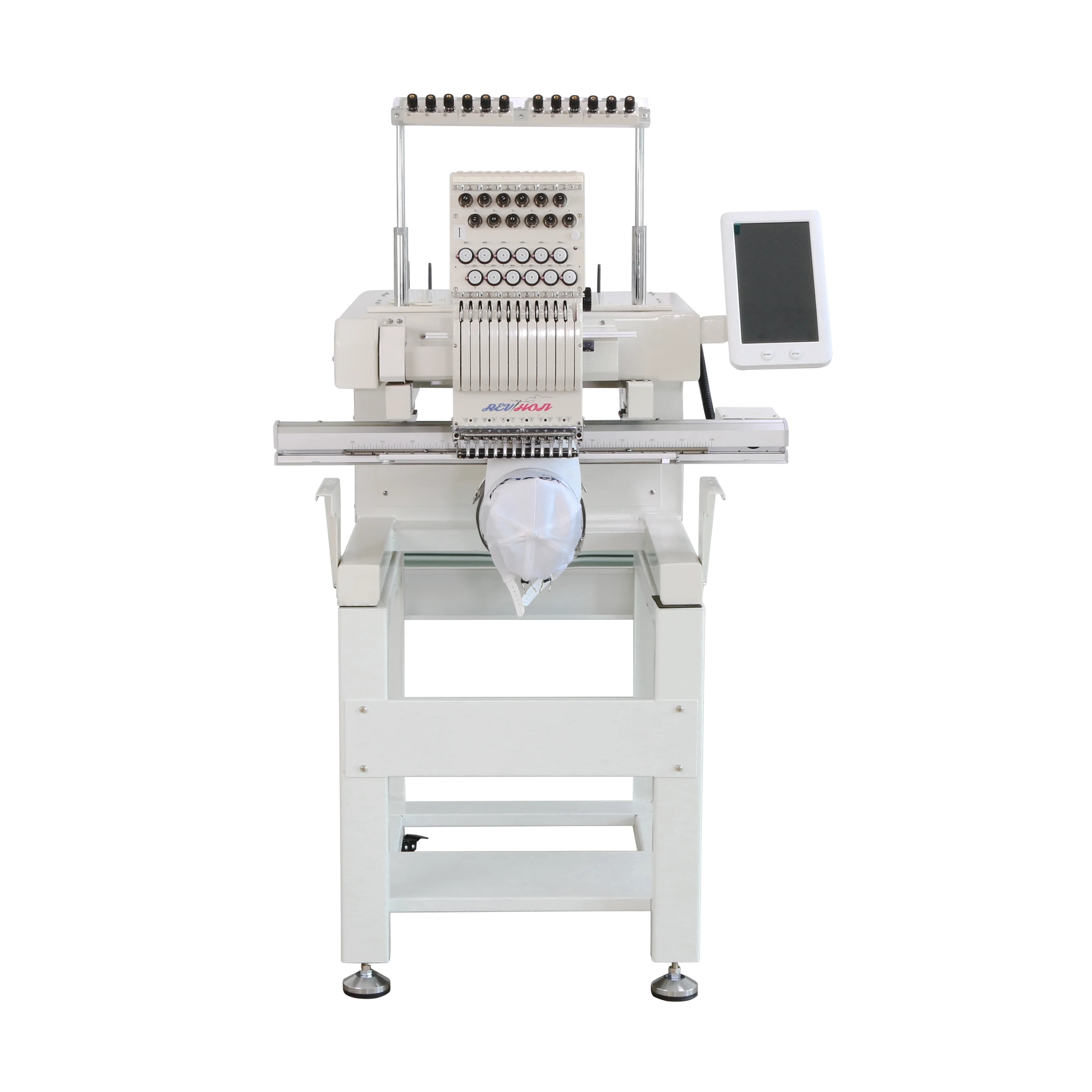 QHM High Speed 15  Single Head Small Computer Embroidery Machine Suppliers Prices For Sale Computerized T-shirt Ca p