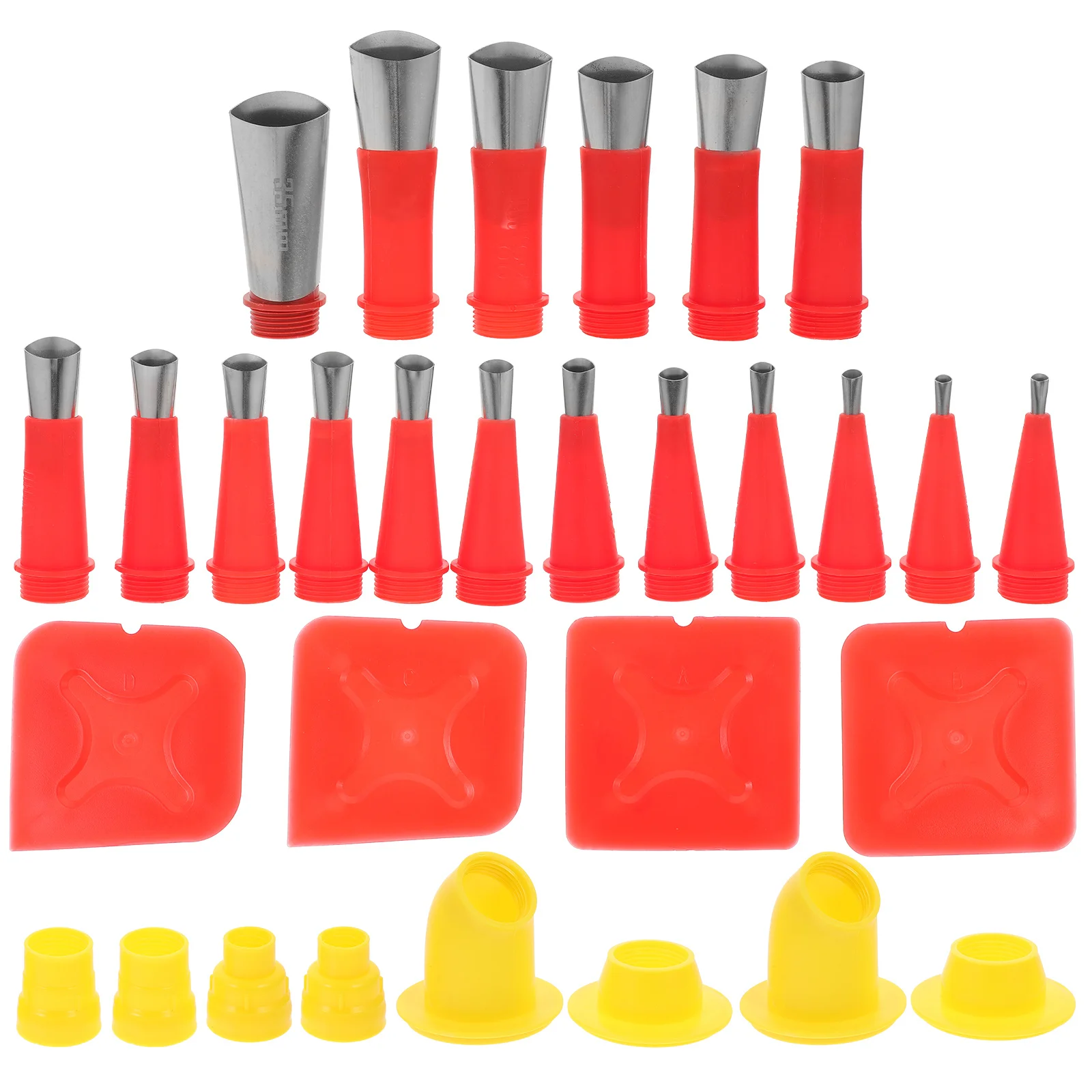 1Set Caulking Nozzle Applicator Kit Easy Clean Maintain Versatile Applications Must Have Accessory DIY Caulking Nozzle Tips