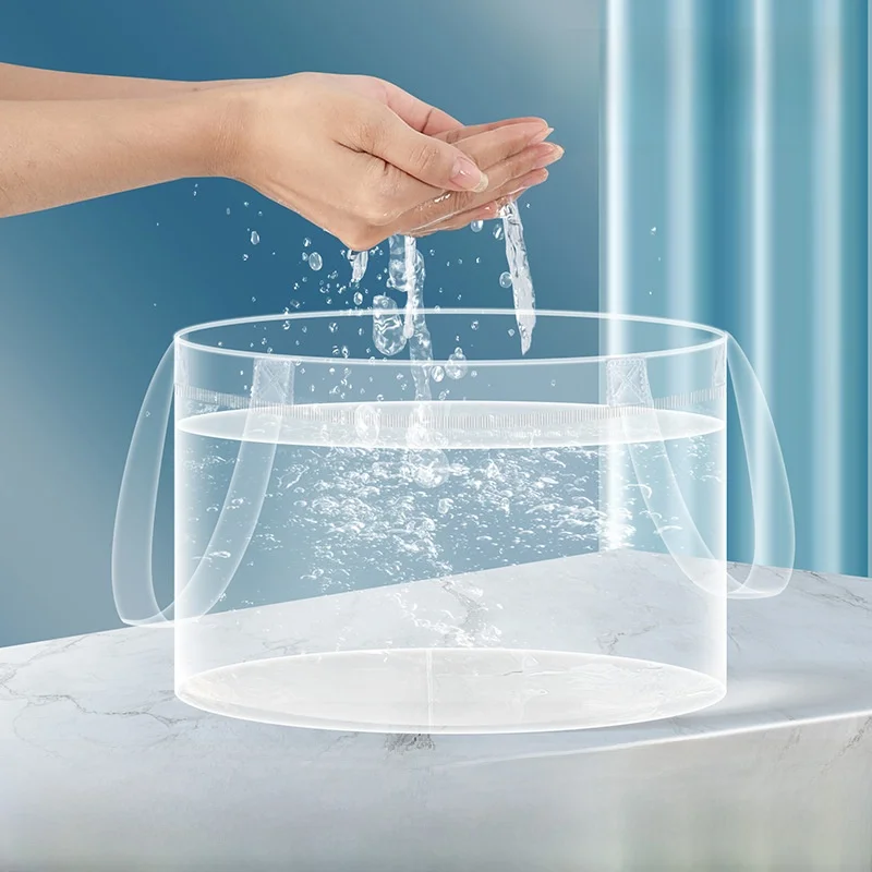 Portable Folding Wash Basin for Travel Outdoor Camping Laundry Vegetable Washing Bucket Sink Tray Compact Stacking Design