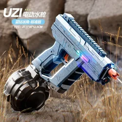 Fully Automatic Suction Water Gun Electric Toy High Pressure Water Blaster Pool Summer Outdoor Beach Pool Battle Party Water Toy