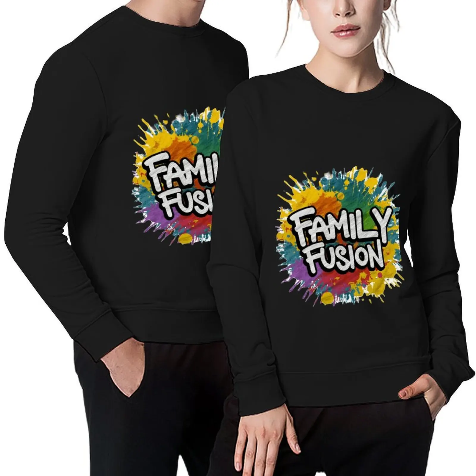 

Family Fusion in the style of Graffiti Art Pullover tracksuit autumn new products autumn male clothes hooded sweatshirt for men