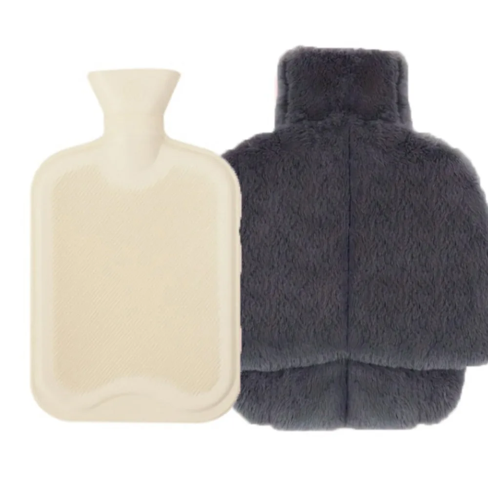 

Cozy Water-filled Rubber Foot Warmer Large Size with Cover Hot Water Bag Soft Explosion Proof Feet Warmer Winter