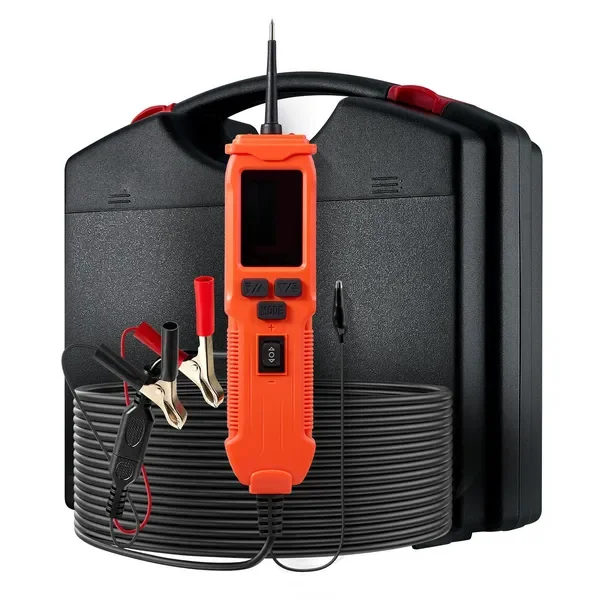 

Тестер автомобильных цепей, датчик мощности постоянного тока 8–35 В с TFT-дисплеем, кабель 19,7 футов, электрический детектор 2-в-1