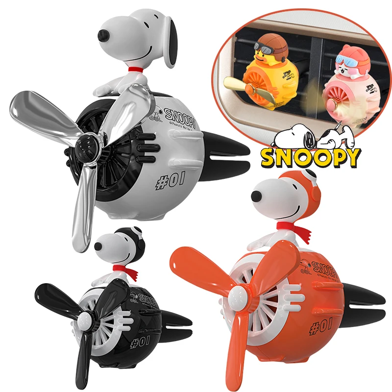 Snoopy Car Air Freshener Decoration Cartoon Car Perfume Clip Air Conditioning Ventilation Ornaments Anime Accessories Decorate