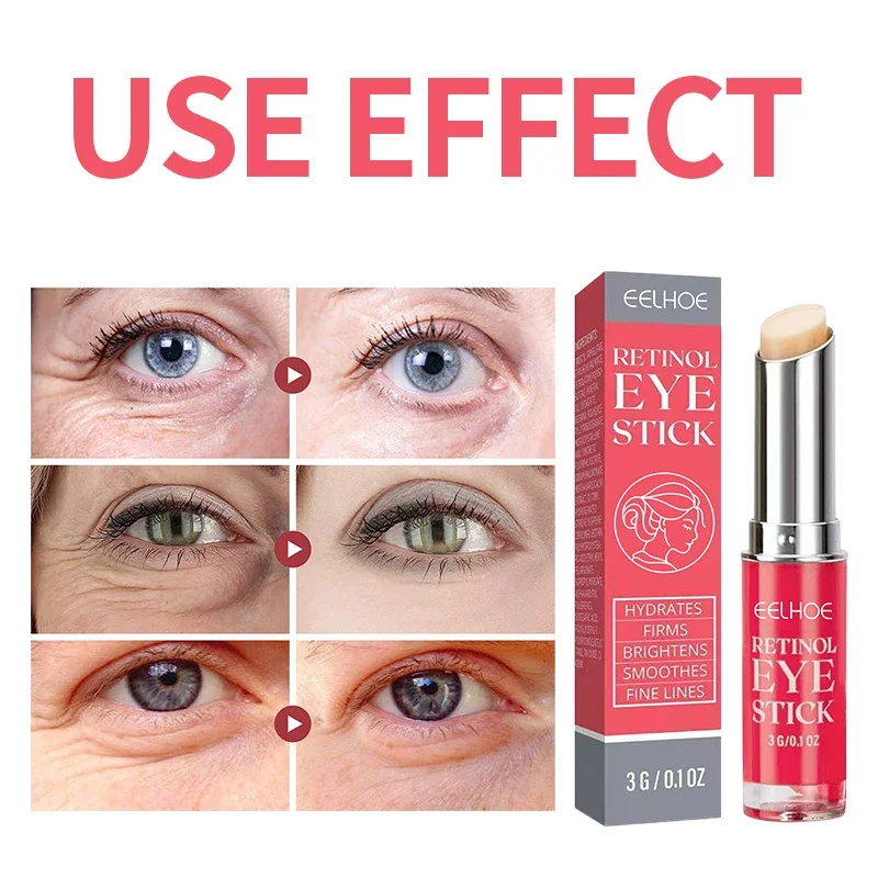 Anti-Falten-Augen creme Retinol Augen Stick Lifting Straffung entfernen Augen taschen Augenringe Bleaching aufhellen feuchtigkeit spendende Hautpflege