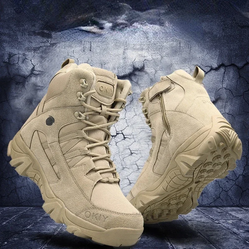 Mens Boots New Footwear Leather Desert  Ankle Boot Men's Shoes Plus Size 2024