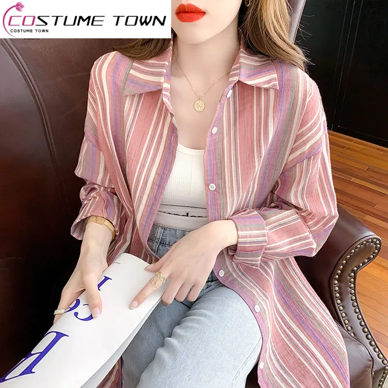 Spring/Summer Temperament Coat Shirt Thin Layer Cardigan Top Spring/Summer Women's 2023 New Summer Shirt