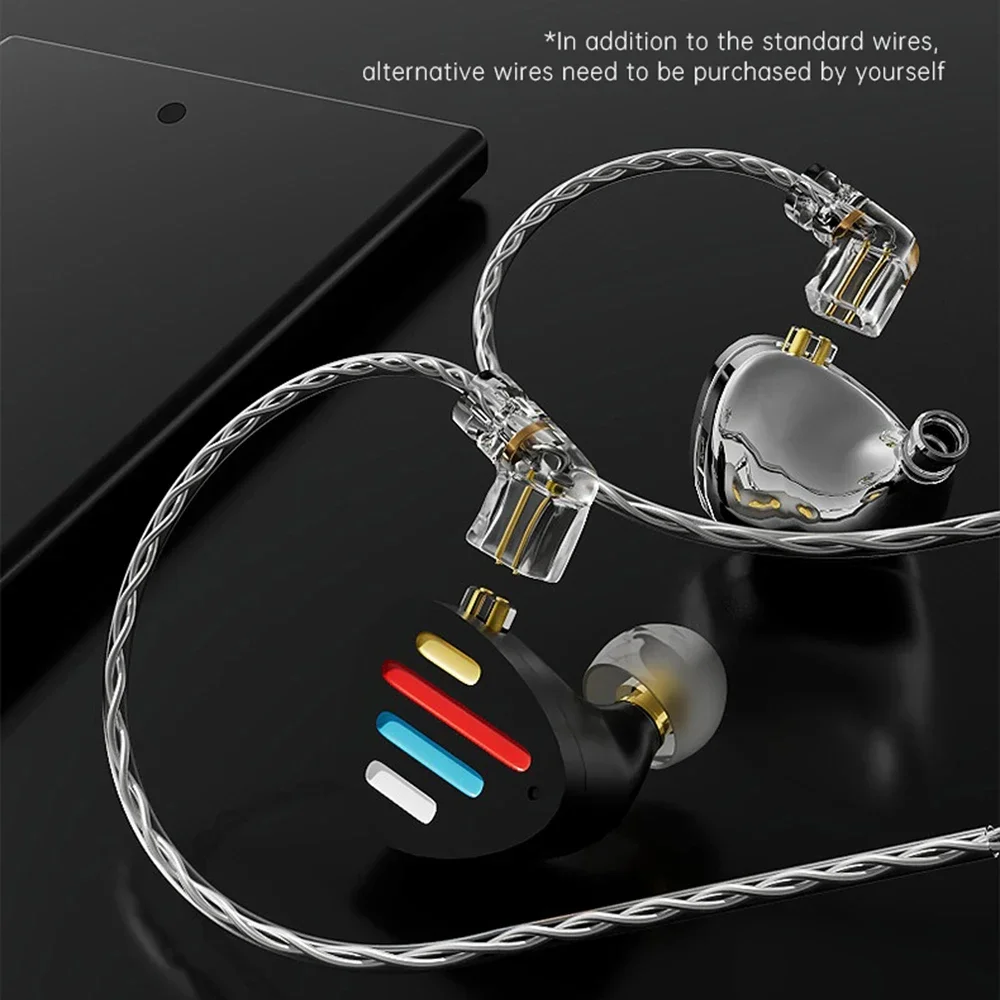 

X12 New Flagship IEMS 10mm Dynamic Driver +5BA HIFI In Ear Monitor Earphone Hybrid Earbuds Adjustable With Detachable Cable