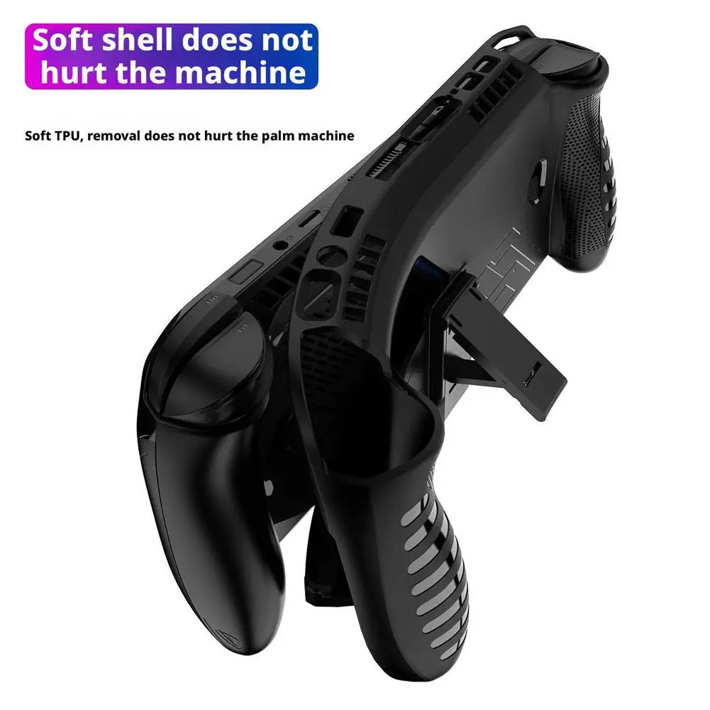 لـ ROG لجهاز Xbox Ally X حافظة واقية محمولة من مادة TPU مع دعامة خلفية غطاء حماية مضاد للانزلاق ومضاد للسقوط