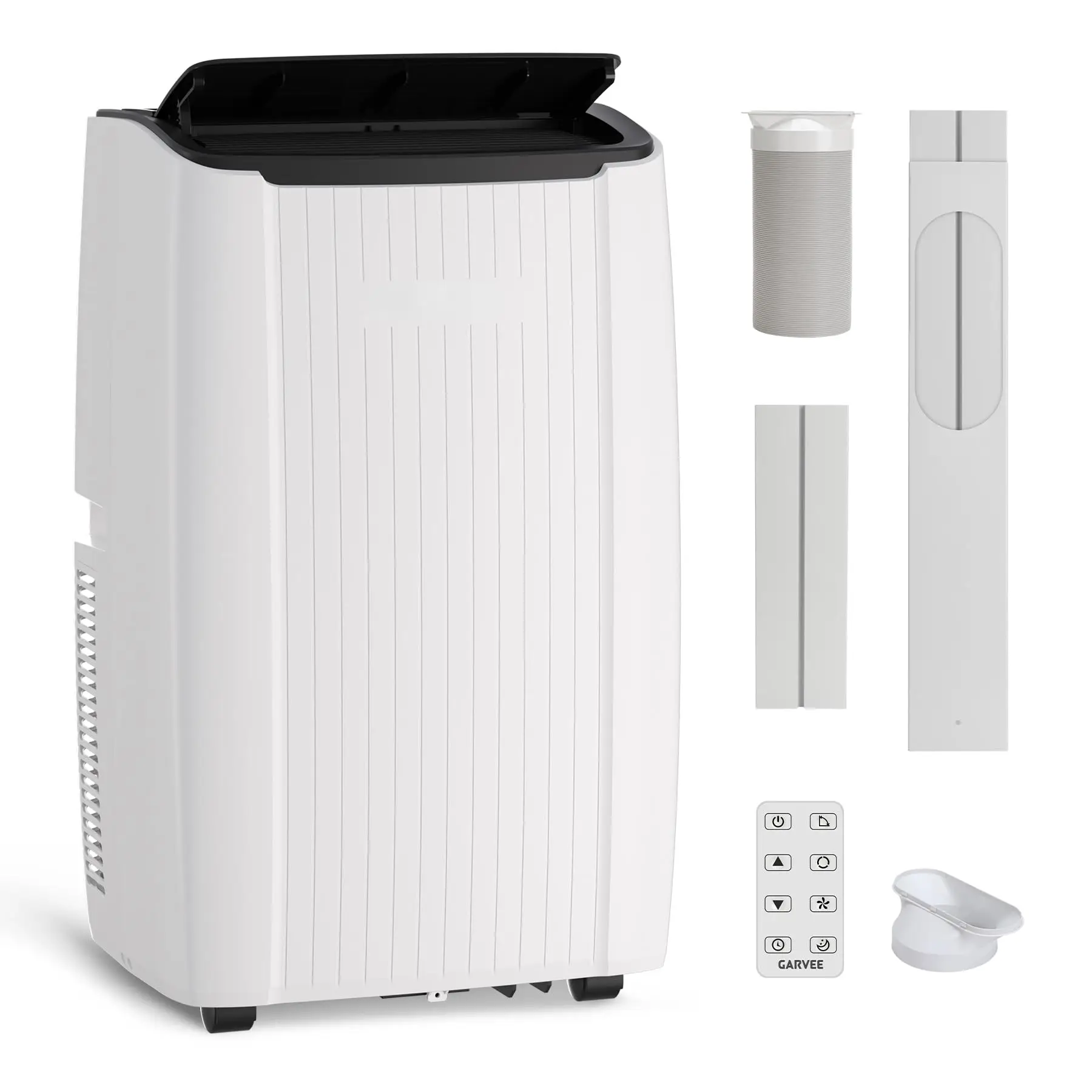 12000 BTU Portable Air Conditioner 3-In-1 Cooling Dehumidifier Fan Quiet Floor Standing AC Unit For Bedroom Up To 500 Sq Ft With 24H Timer Remote Control Window Installation Kit