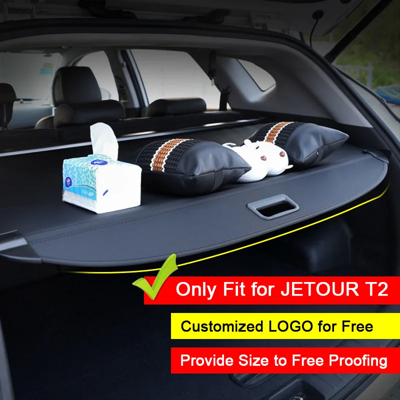 

For Chery Jetour T2 2023+ Rear Trunk Luggage Security Shade Cover Auto Tail Box Interior Accessories