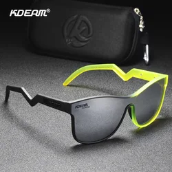 KDEAM New Polarized Sports Sunglasses TR Frame Men Goggles Colorful High Quality Driving Glasses Camping Outdoor Cycling Eyewear