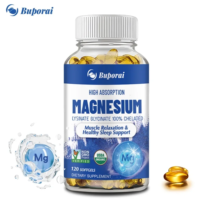 

Magnesium Glycinate Capsules - Supports Heart, Cardiovascular, Bone, Muscle Health and Promotes Healthy Sleep