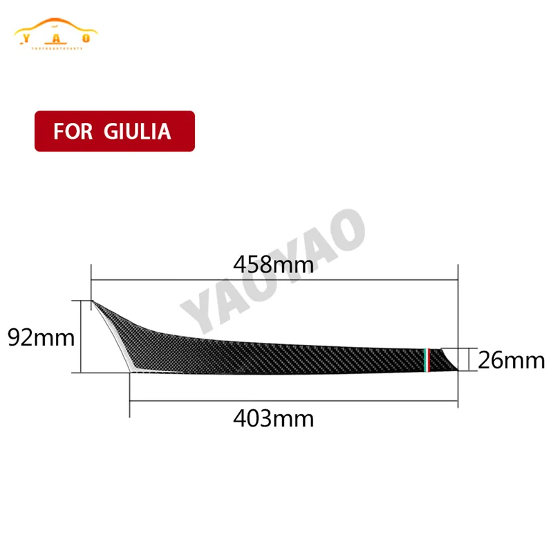 

Carbon Fiber For Alfa Romeo Giulia 2017 2018 2019 Car Center Console Dashboard Panel Cover Trim Sticker Car Interior Accessories