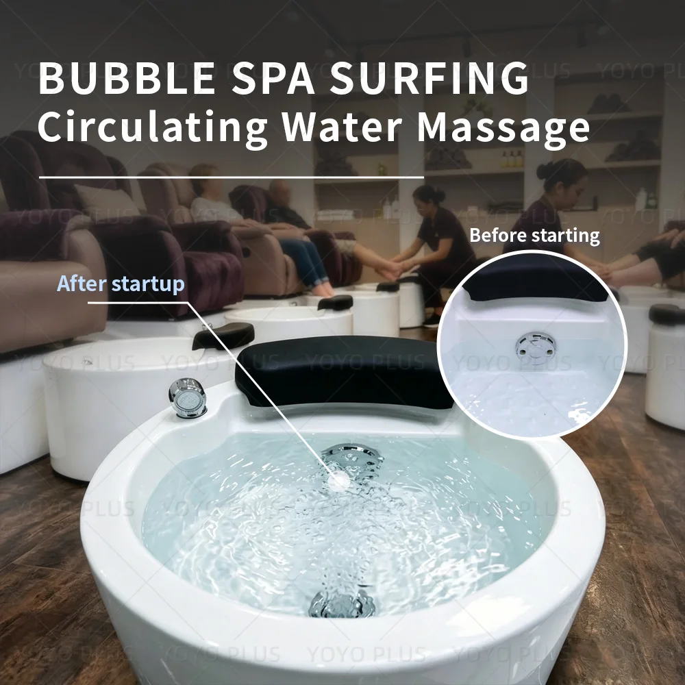 Pedicure Jet Pump for Salon Chair Surfing Foot Bath Basin  Pipeless Jet Pump Massage SPA Sink Accessory