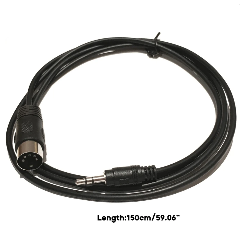5-Pin DIN-Male Cable 3.5mm ذكر إلى MIDI Din 5 Pin MIDI ذكر أنثى كابل