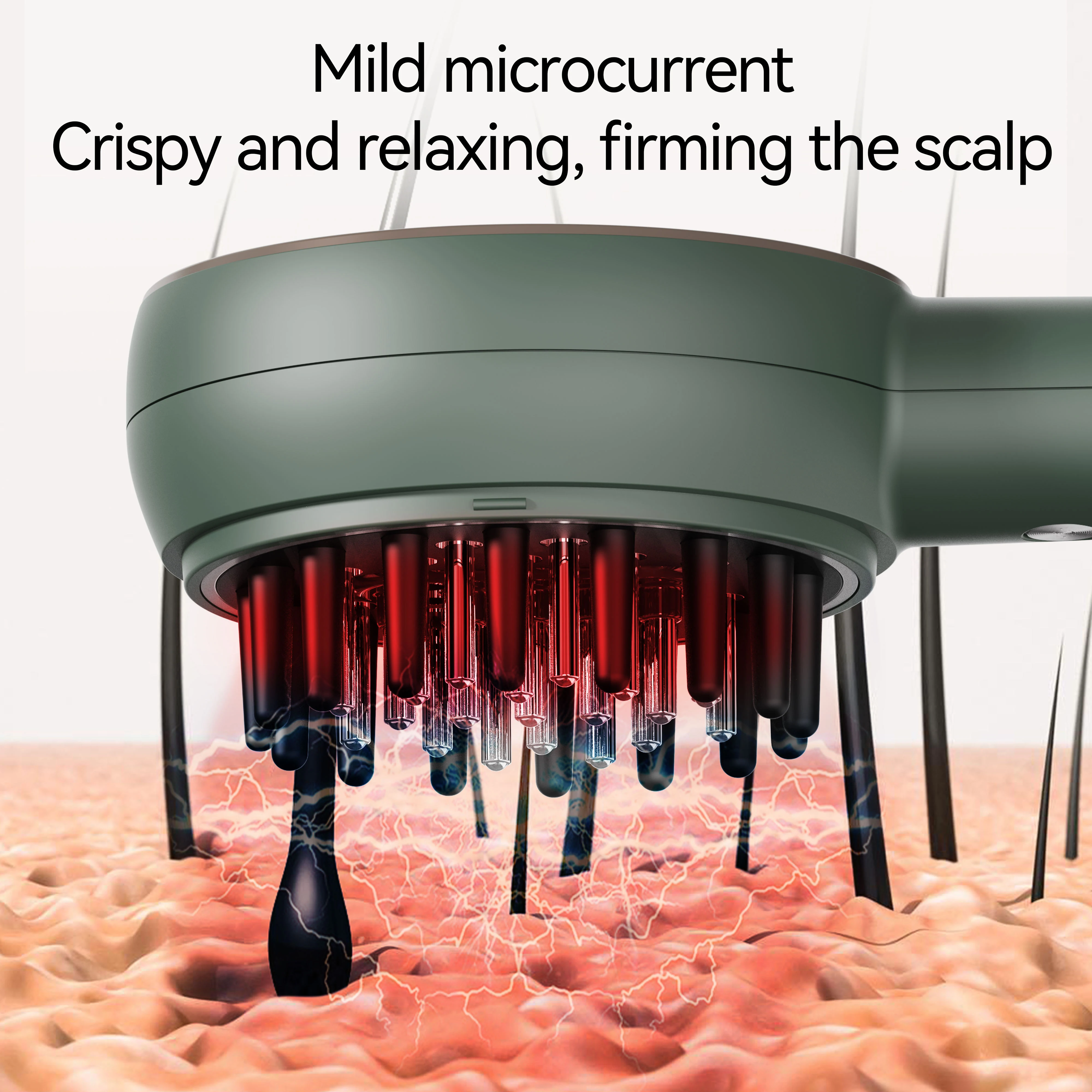 Anti Hair Loss Red Light Therapy Vibration Hair Growth Products Ems Massager Brush Octopus Head Massager Hair Growth Comb