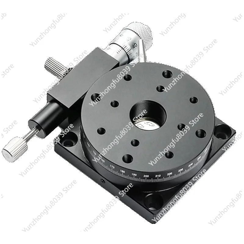

R-axis Rotating Platform High-precision Displacement Table 360 ° Fine-tuning Indexing Disc Manual Optical Sliding Table RS/RSP