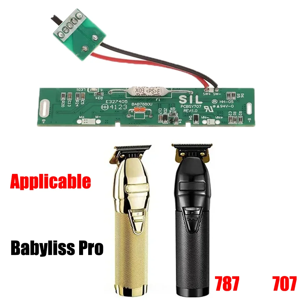 

Babyliss Pro 787 707, профессиональная машинка для стрижки волос, материнская плата, печатная плата, сборка, чип, триммер, аксессуары для двигателя