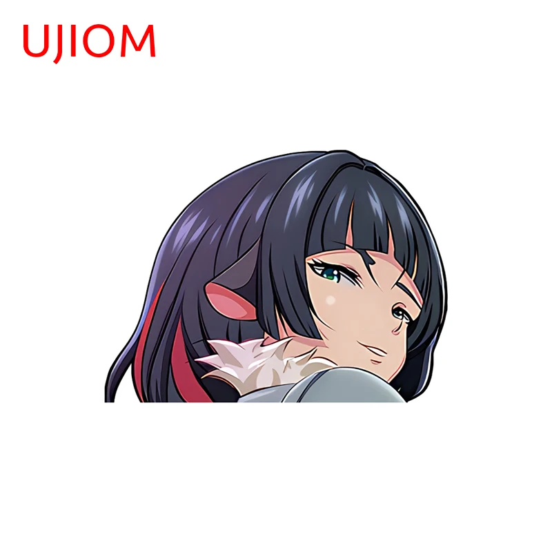 UJIOM Unique Zenless Zone Zero Jane Doe Rat Tail Game Wall Sticker Artistic Waterproof PVC Decal Wallpaper For Bathroom Window