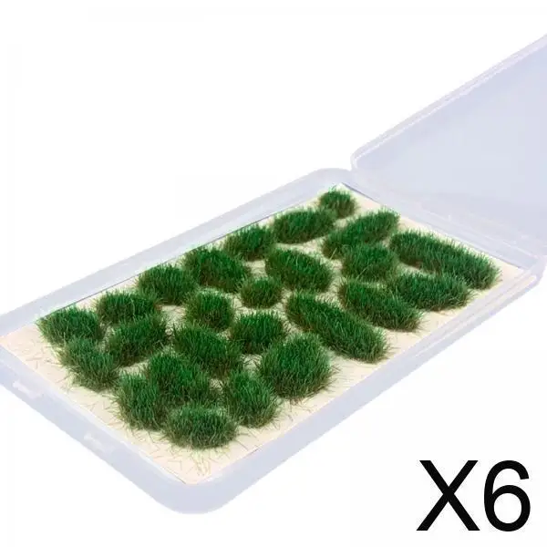 

Fairy Mini Grass Dark Green Resin Cluster Model Grass Tuft Scenery for Model Train Railway Landscape
