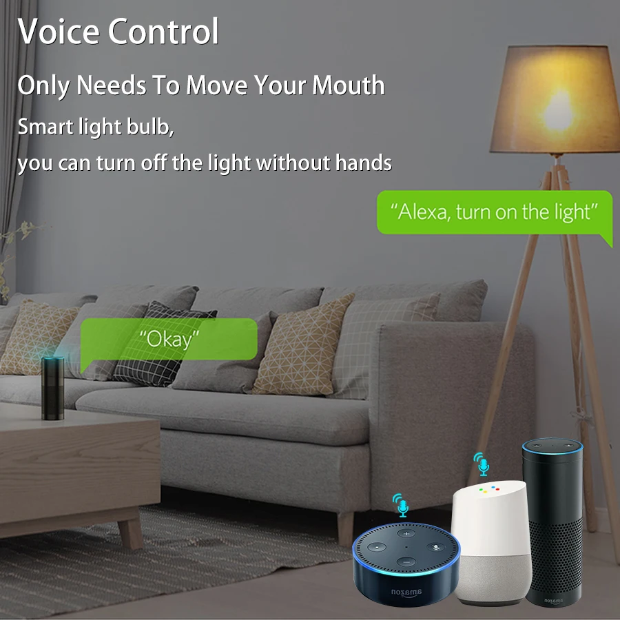 E14 Wifi Smart Light Bulb Candle Lamp 220V 5W 7W 9W Dimmable Tuya Smart Life APP Voice Control Bulbs With Alexa Google Home
