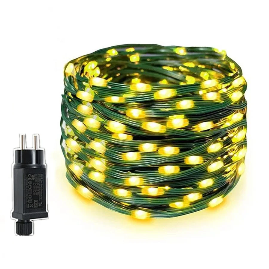 

100M 50M 20M LED Christmas Garland Fairy Lights Outdoor 8 Modes Waterproof Garden String Light for Party Wedding New Year Decor