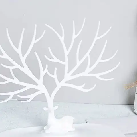 

Deer Antler Hair Accessory Hair Clip Sorting Table Display Rack Cartoon Deer Hair Ring Storage Rack Desktop Ornament