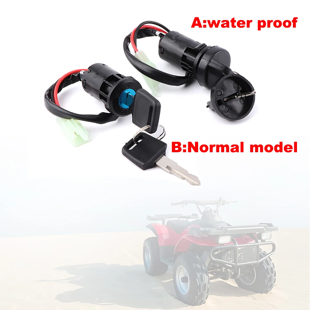 

Universal 2-Wire Ignition Key Switch for ATV Dirt Bike Moped Motorcycle Go-Kart Scooter Durable Switch Start Lock Accessory