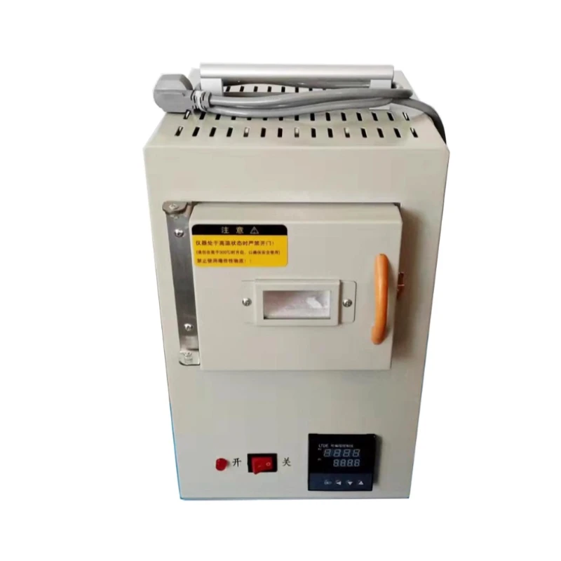 Energy Saving Ceramic Fiber Experimental Muffle Electric Furnace Integrated Programmable High Temperature Furnace Silver BBQ