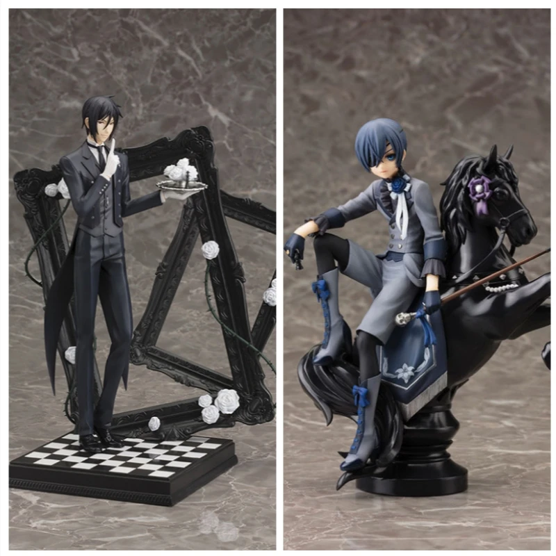 

В наличии аниме Черный дворецкий книга цирка Куросицудзи Сиэль Себастьян Михаэлис ПВХ фигурка экшн Коллекционная модель игрушка в подарок