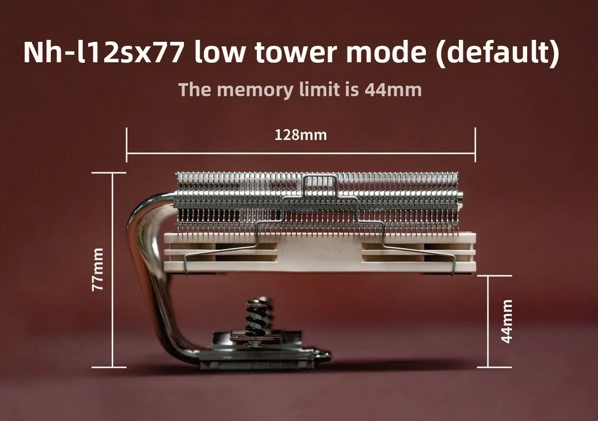 NH-L12Sx77 down-pressure 6 heat pipe reflow soldering silent cpu air-cooled radiator