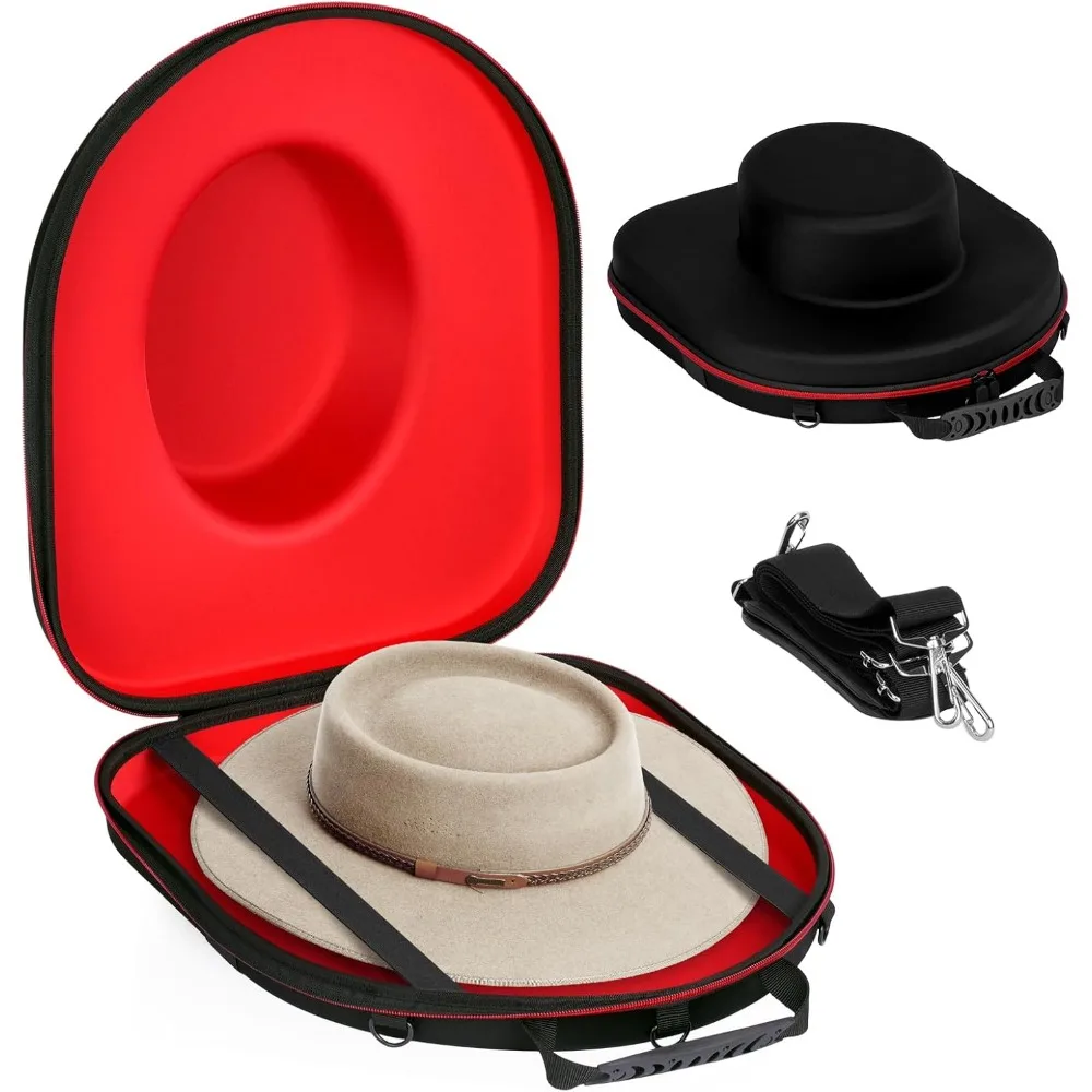 Cowboy Hat Box Holder for Travel Portable