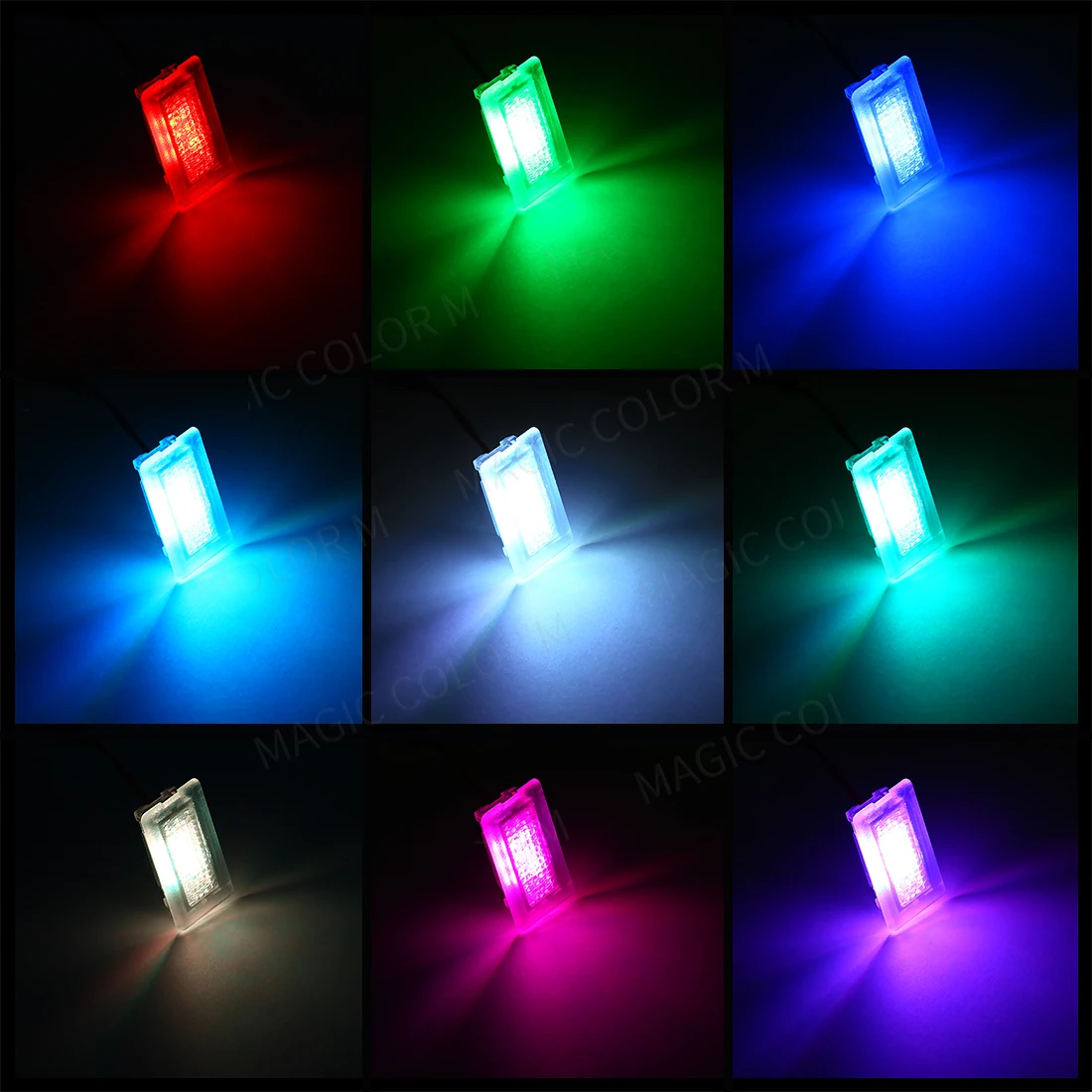 RGB APP Footwell Lights For Tesla Model 3 Y S X LED Atmosphere Interior Floor Door Puddle Trunk Decorative Lamps Car Accessories