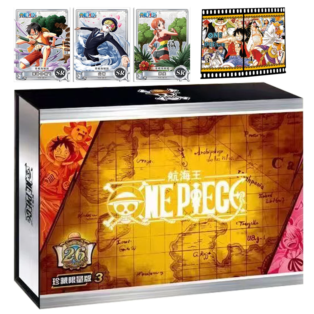 

ONE PIECE Collection Card For Children Dracule Mihawk Boa·Hancock Genuine Flowing Sand Colorful CP Limited Game Card Table Toys