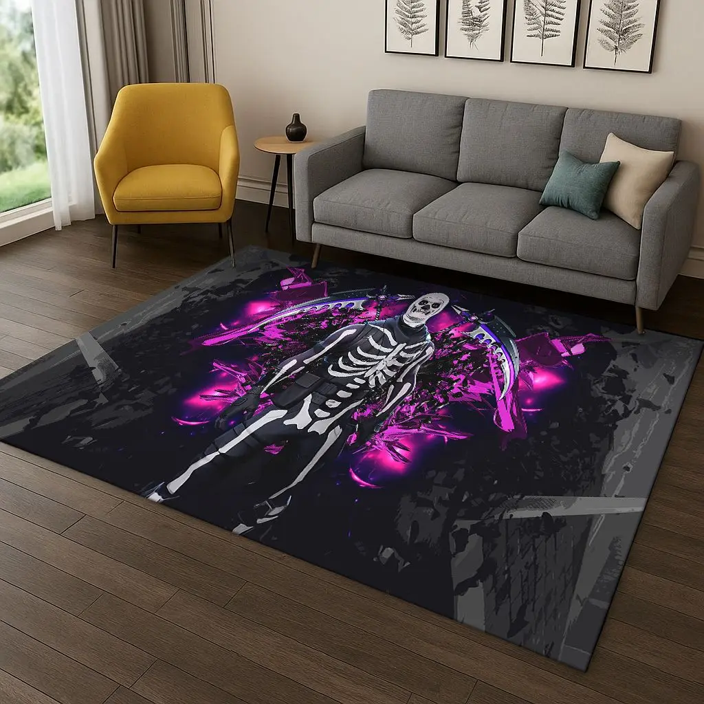 ثلاثية الأبعاد F-Fortnite لعبة الكرتون السجاد البساط لغرفة النوم غرفة المعيشة أريكة ممسحة ديكور المنزل ، أطفال منطقة اللعب البساط عدم الانزلاق هدية الكريسماس #5