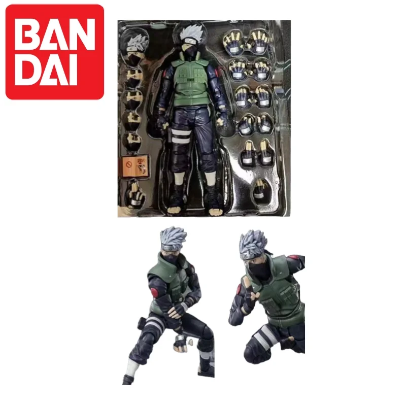 

В наличии оригинальные Bandai Naruto Shippuden S.H.Figuarts Hatake Kakashi Renound Writing Wheel Eyed Hero Mobile Toys Призы