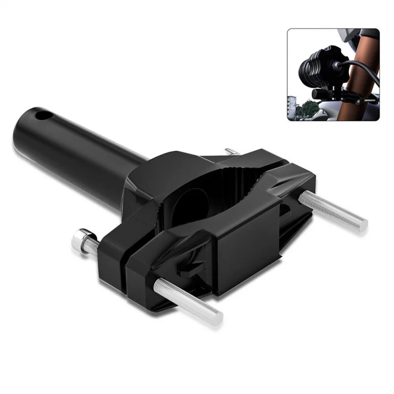 

SAAR мотоциклетный кронштейн для прожектора, зажим с одним отверстием, бампер из алюминиевого сплава, амортизирующий светодиодный зажим для трубки, удлинительный кронштейн