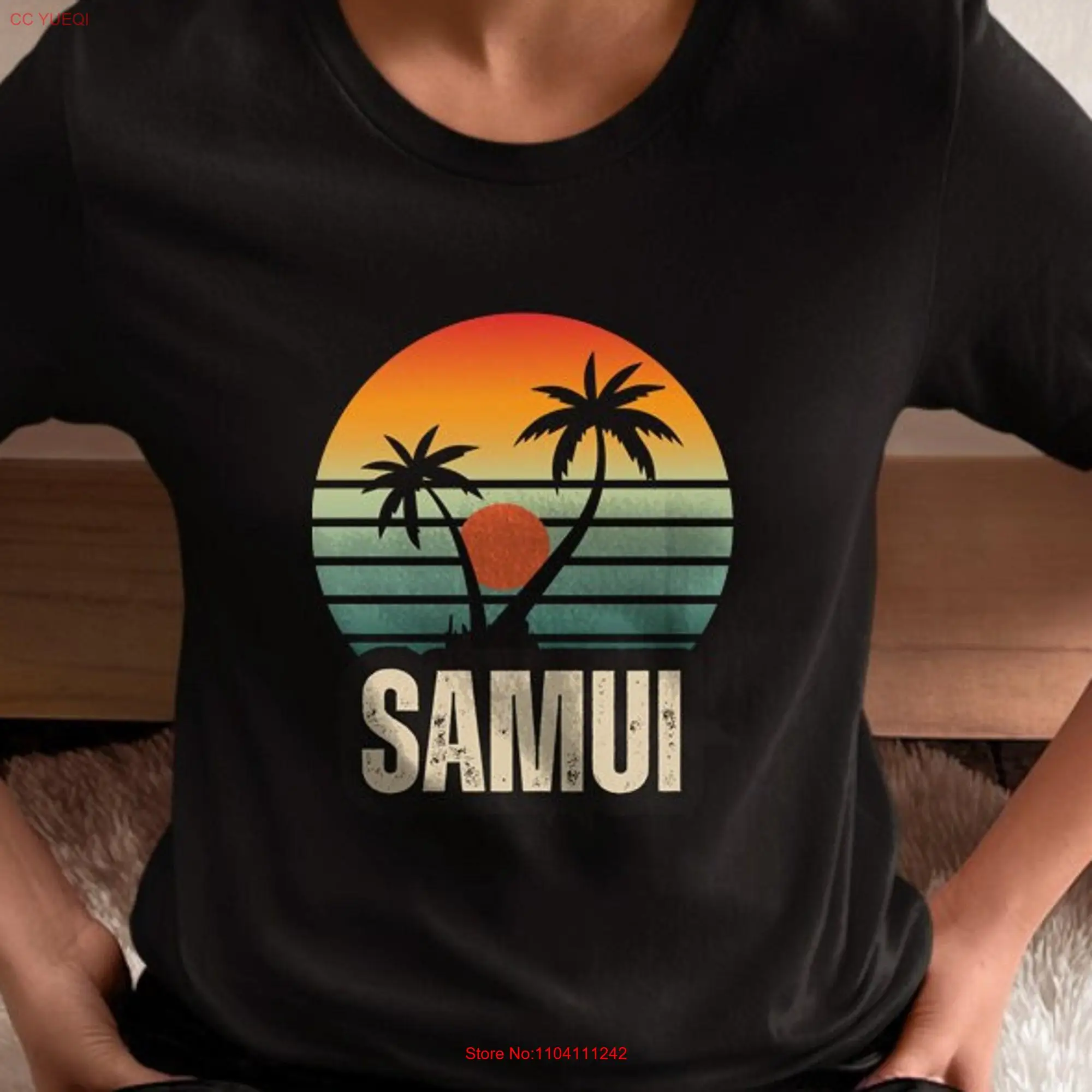 Samui retro shirt Koh Thailand travel vacation Bangkok unisex graphic tee long or short sleeves