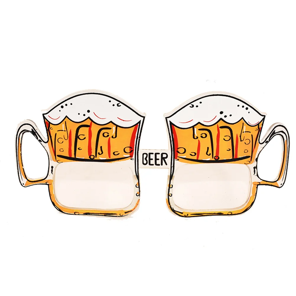 1 قطعة نظارات مضحكة نمط البيرة نظارات خفيفة الوزن لحفلة تنكرية كرنفال حفلة التخرج الرقص الدعامة التبعي