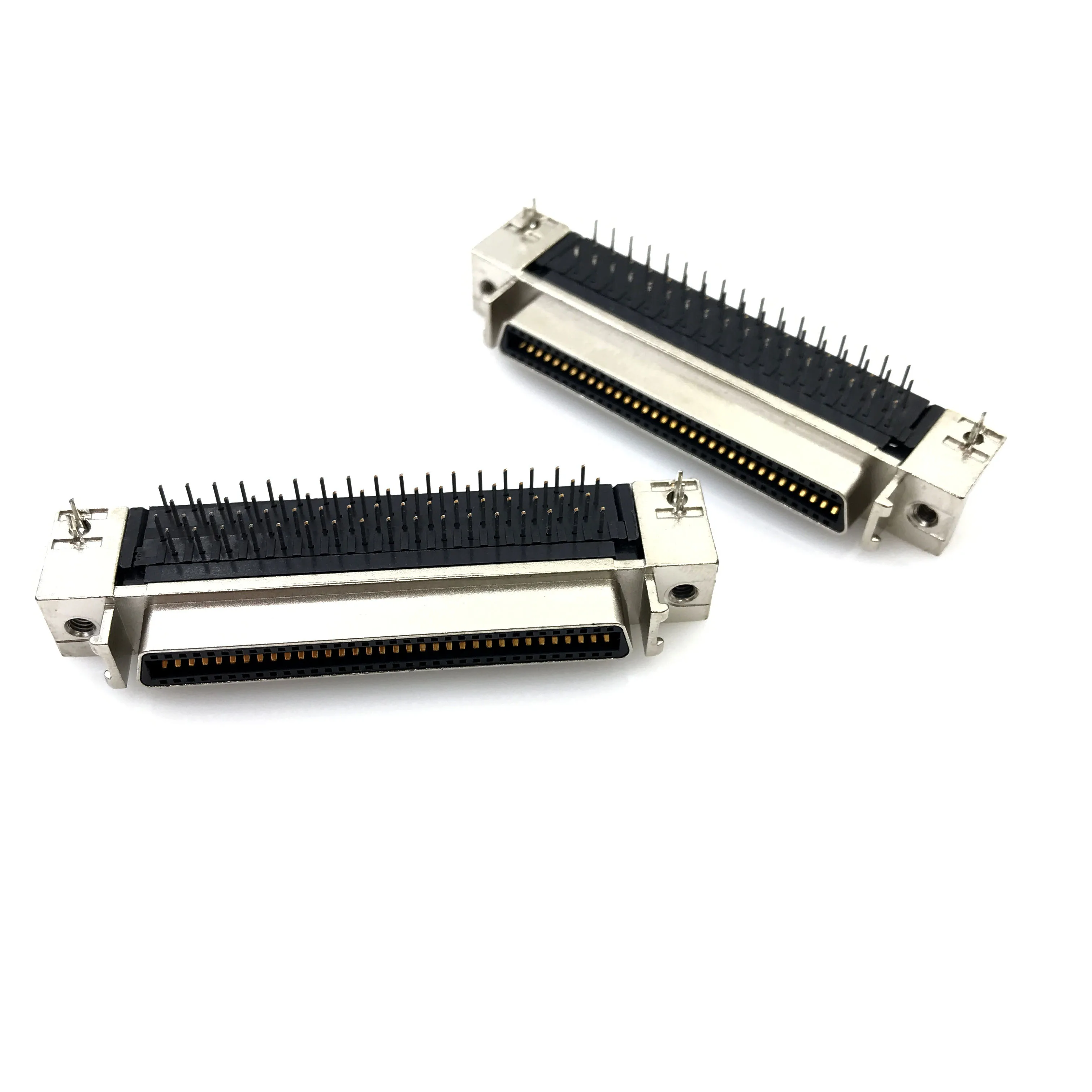 SCSI VHDCI68 VHDCI 68P V68 V.68 Single-layer Female Adapter 90 Degree Plug-in VHDCI 68P Female Connector