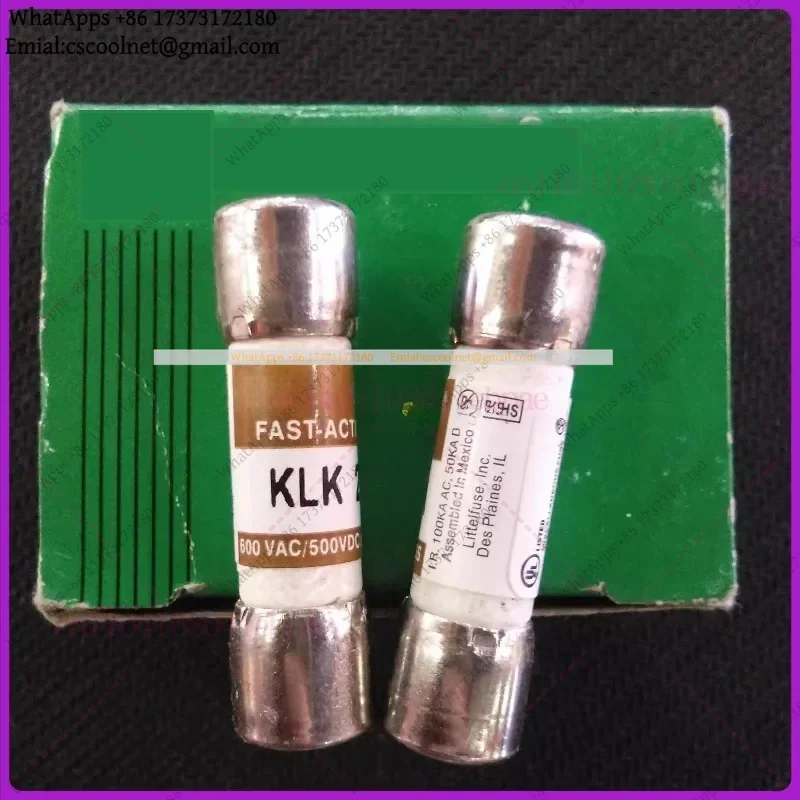 k3 10PCS for KLK Fast-Blow Fuse 10×38mm 600V — 1A–25A Assorted UL CSA Tube Fuses