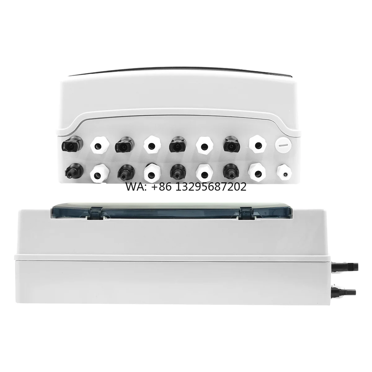 Solar photovoltaic PV Combiner Box With Lightning Protection 4 input 4 out DC 600V Fuse MCB SPD Waterproof Box IP65 24ways
