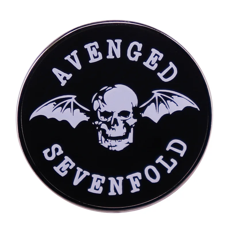 Avenged Sevenfold Anime Lapel Pins Backpack Jeans Enamel Brooch Women Fashion Jewelry Gifts Skull Bat Flying Cartoon Badges