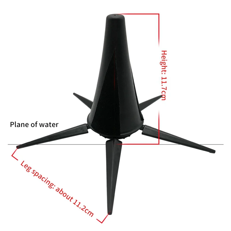 حامل كلارينيت معدني محمول قابل للطي مكون من 5 أرجل لآلات النفخ