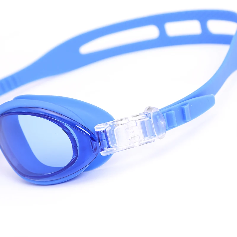 Gafas de natación para niños, lentes de buceo antivaho, ajustables, con hebilla de tracción, deportivas, profesionales, de silicona