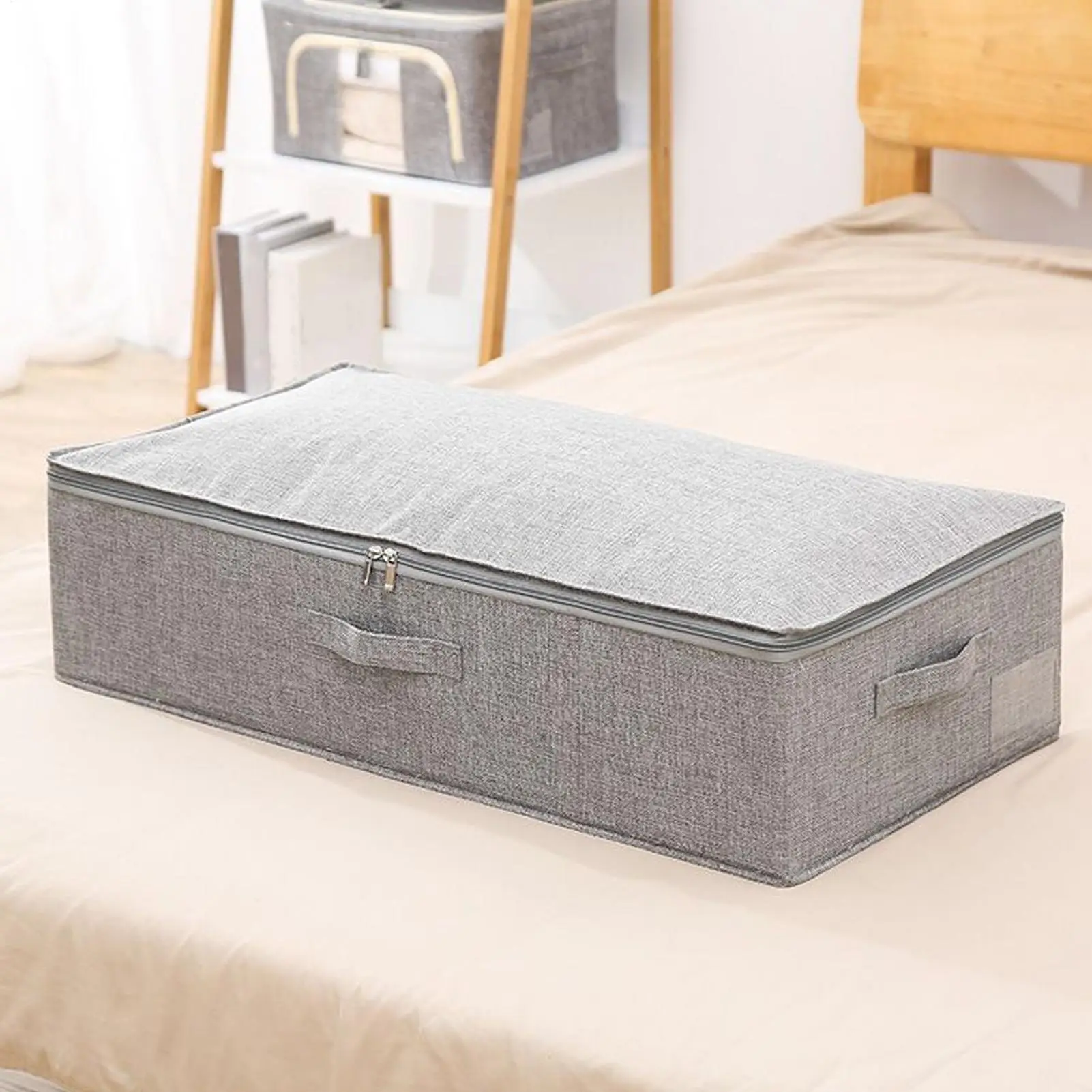 

Underbed Storage Containers Bin with Lids, Large Under Bed Storage Organizer Box with Handle, Foldable Under the Storage Bags